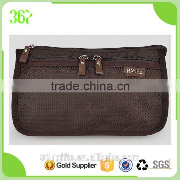 Professional Customized Travel Clutch Toilet Bag with Mesh Pocket