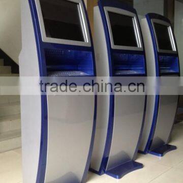 Stand-alone Checkout Kiosk with Bill Acceptor / Self Check-in Kiosk with Biometric Fingerprint Reader