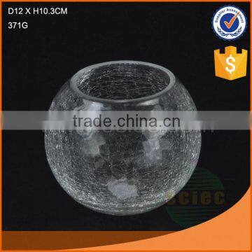 Wholesale Crystal Glass Vase Glass Ball Shape Vase For Wedding Decoration