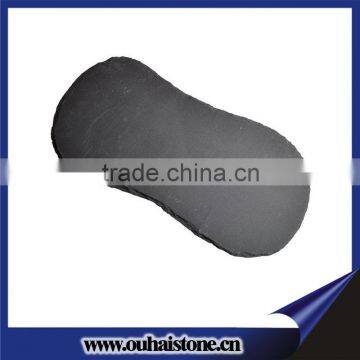 Slate natural irregular shaped dish and plate