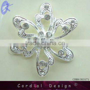 2013 jewelry flower like butterfly bulk rhinestone brooch
