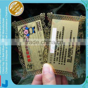 Matt Metal Business Card With Embossed Words Metal Labels photo-2