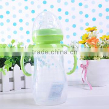 silicone eco water bottle new born baby feeding bottle with handle