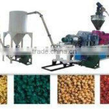 Hot-cutting PVC granule making machine