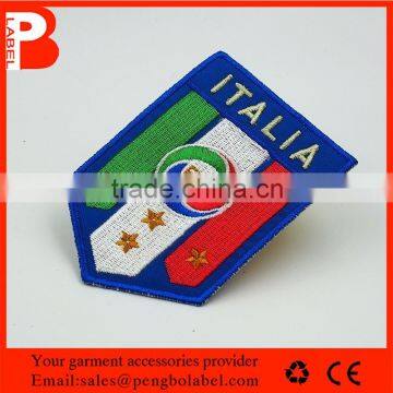 Italian flag embroidered patch epaulet for football club