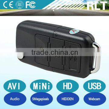 HD 1280*960 30fps 5megapixels car key hidden digital camera USB interface rechargeable PC webcam 16GB TF card long working time