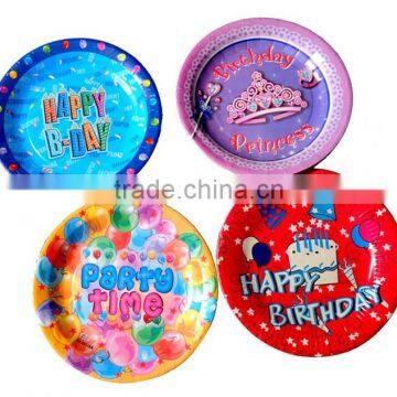 printed shrink pack party paper plates