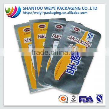 Aluminium foil sealed stand up food packing bag