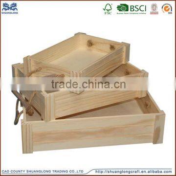 New Style Cheap Reusable wooden crate boxes for sale