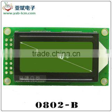 0802 lcd module 5V 3.3V LCM Display Black Character small lcd display