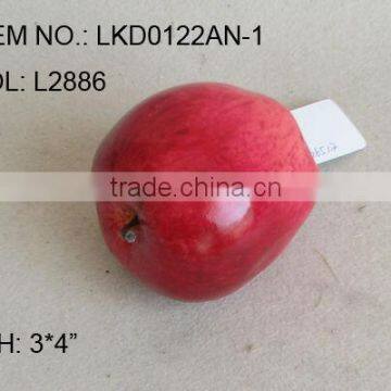 2014Artificial Fake Fruits 3*4" Artificial Polyfoam Weighted Apple House Decoration