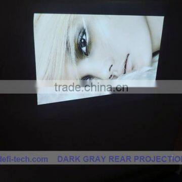 best price, glass optical adhesive back projection screen display film,Dark grey color Rear projection film/foil