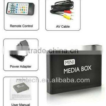 Mini Media Box Multimedia TV Player Display HDMI Remote Control