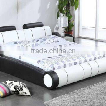 Lastest Design Popupar Comfortable Modern leather soft bed