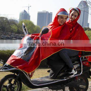 riding polyester double motorcycle rain poncho