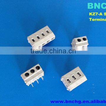 5.0mm/7.5mm/10.0mm pitch screwless push wire pcb wire inlet terminal block