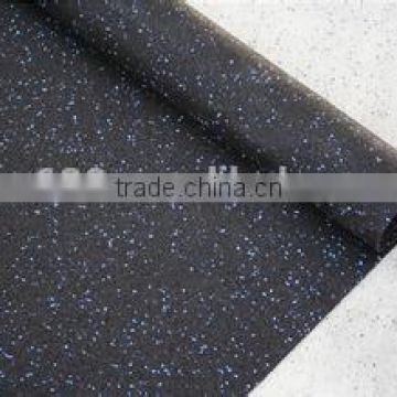 Heavy duty and hard colorful gym rubber flooring