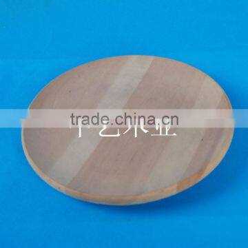 Handmade decorated wooden plates and bowls