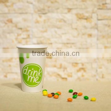 single wall coffee paper cup with custom printing logo