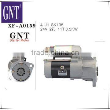 excavator engine starter motor for SK135 4JJ1