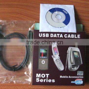 USB data cable for Motorola RAZR V3 PEBL U6 (CE and ROHS licensed)