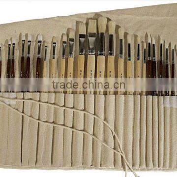 Oil And Acrylic Brush Set, 24-Piece