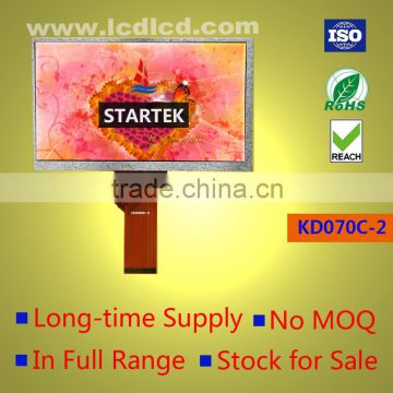 7 inch TFT LCD 800x480 with RGB interface resistive touch panel Touch screen