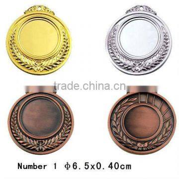 Blank Medals W/Laurel Wreath-2sided -Diameter6.5cm