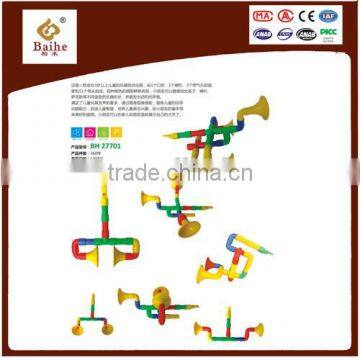 Plastic building block toys