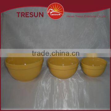 Solid Color Glazed Mixing Bowls for Home Use photo-4