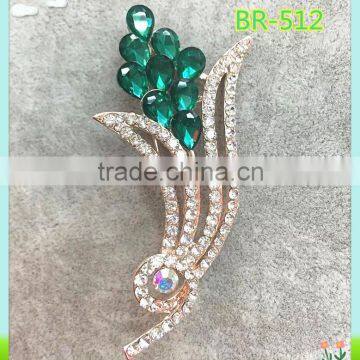 fashion crystal cheap brooches,blue crystal brooches