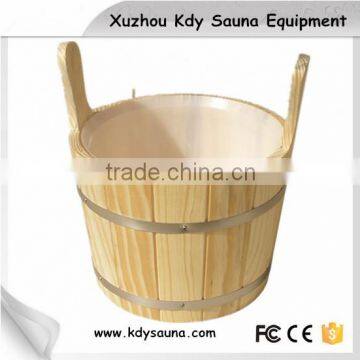 wooden sauna bucket