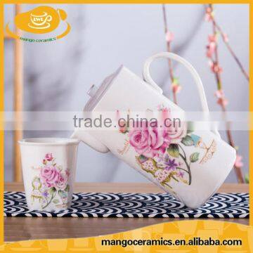 Cheap Wholesale Ceramic Tea Cup and Tea Pot Sets photo-4