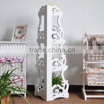 the Corner MDF Carve Five Tier Flower ,plant Display Shelf photo-2
