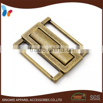 custom 35mm bronze color waist lady buckle for dress