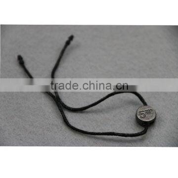 Garment accessory small custom square zinc alloy seal tag