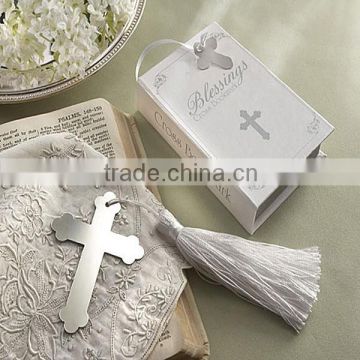 White Box Lovers Cross Bookmark