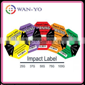 [ Impact Label- cargo warning indicator sticker]