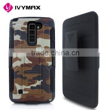 China supplier kick stand cover for LG K10,slim armor case for lg k10 q10