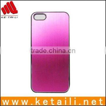 METAL Aluminum Wire Drawing Snap-On Hard Case Cover for iPhone 5