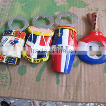 Wholesale custom cheap resin bottle opener crafts