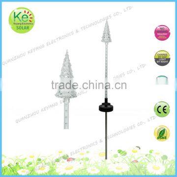 Christmas tree sod motion stake solar led stake light