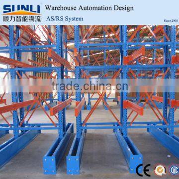 Double Side Cantilever Arm Steel Pipe Storage Rack