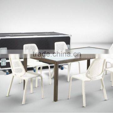 2015 Poly Rattan Dining Table Set - Wicker Rattan Dining Set Furniture