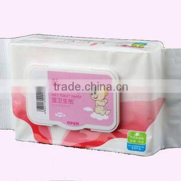 100% Wood Pulp Degradable Baby Wet Tissue