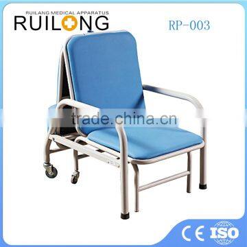 Portable folding accompanying chairs metal hospital chairs for dental