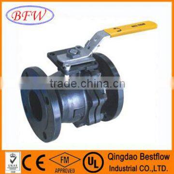 ANSI cast iron 2pc flanged ball valve