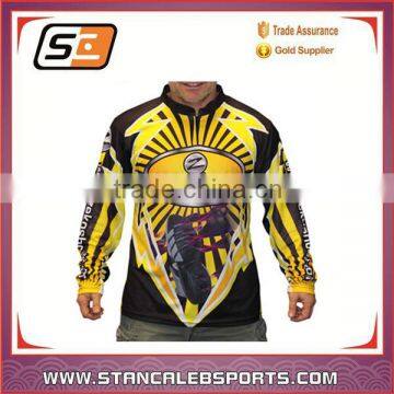 Stan Caleb high quality cheap low MOQ quick dry custom sublimation printed fishing jersey