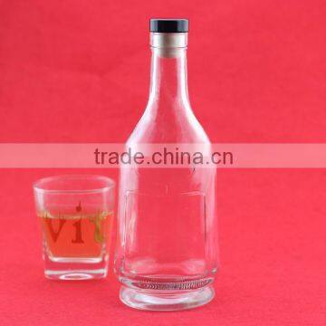 Hot Sale Apple Shape Beverage Bottles Glass Hennessyneddf Bottles Bulleitdfg Bottle 500ml photo-4