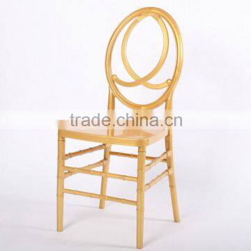 Gold Color Acrylic Resin Dining Phoenix Chair/Wedding chair